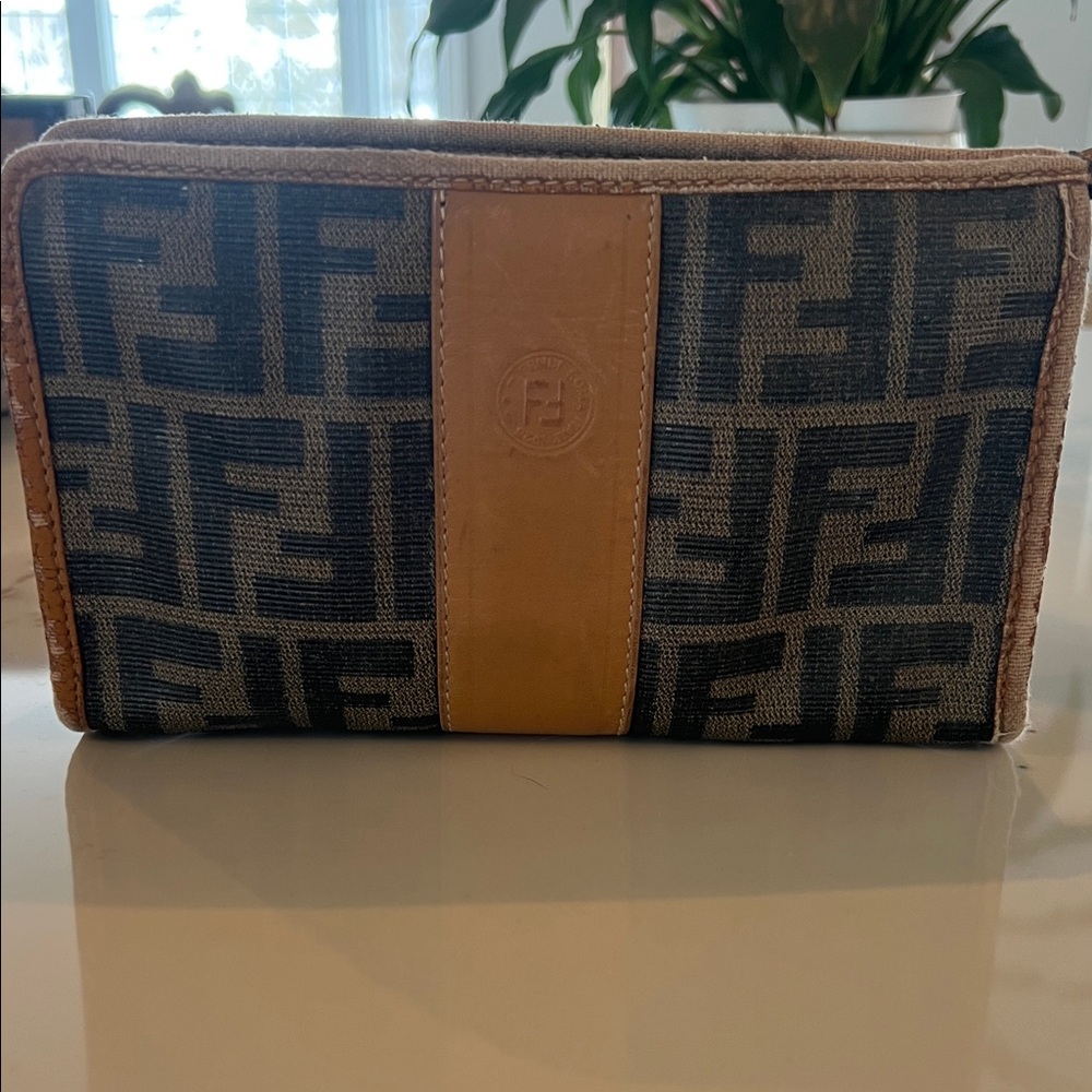FENDI ZUCCA  COSMETIC BAG